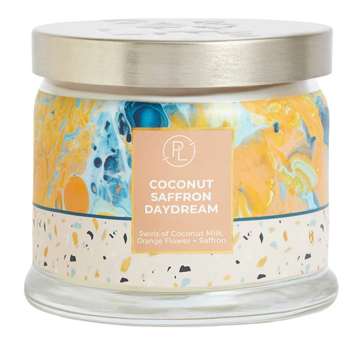 3-Docht-Duftwachsglas Coconut Safron Daydream
