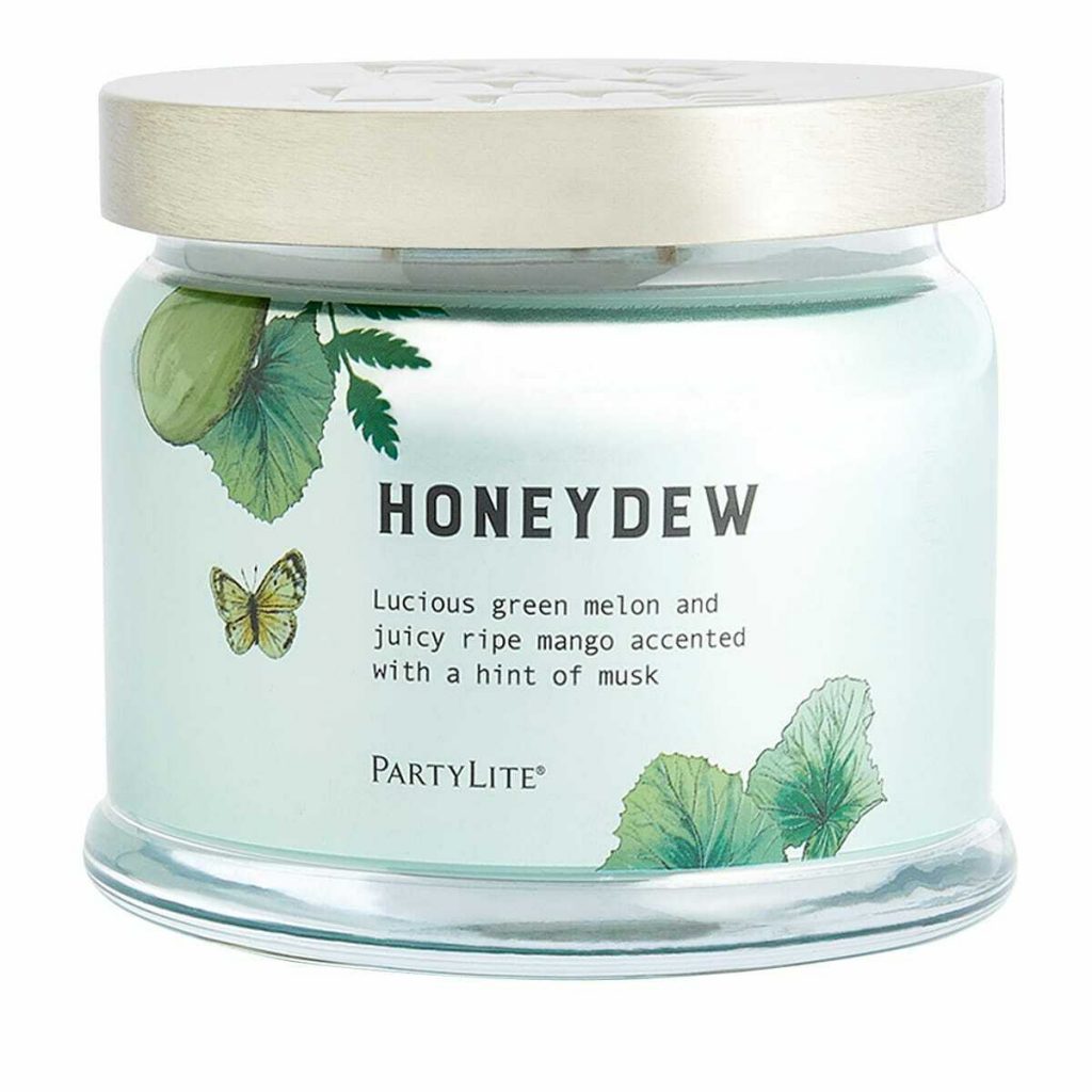 3-Docht-Duftwachsglas Honeydew